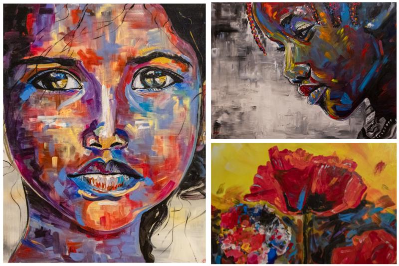 Sguardi nell’anima: l'arte di Stefania Ceccariglia al Margutta tra sguardi e tulipani