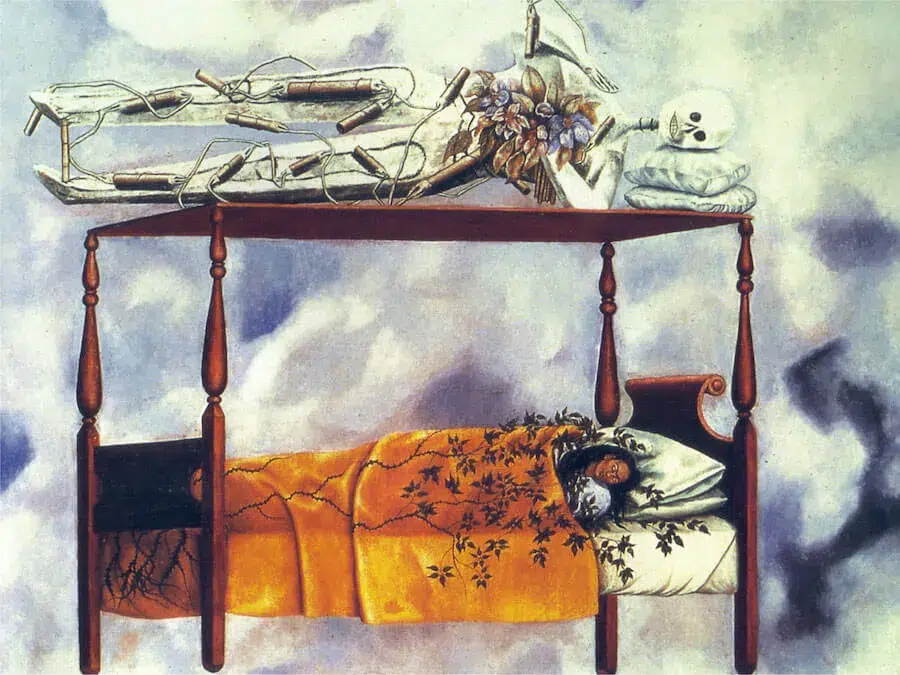 El sueño (La cama) di Frida Kahlo