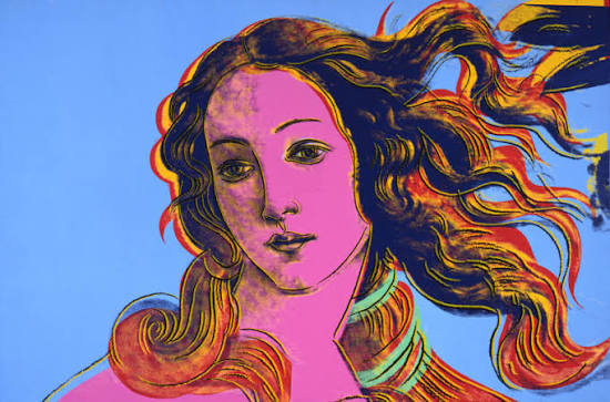 La Venere di Botticelli ritagliata da Warhol: dal Rinascimento alla serigrafia